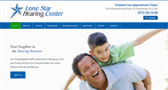 Desktop Screenshot of lonestarhearingcenter.com